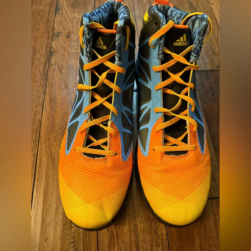 Adidas RARE Pack 93‎ Crazy Fast Basketball Shoes Men Sz 14 High Tops Blue Orange